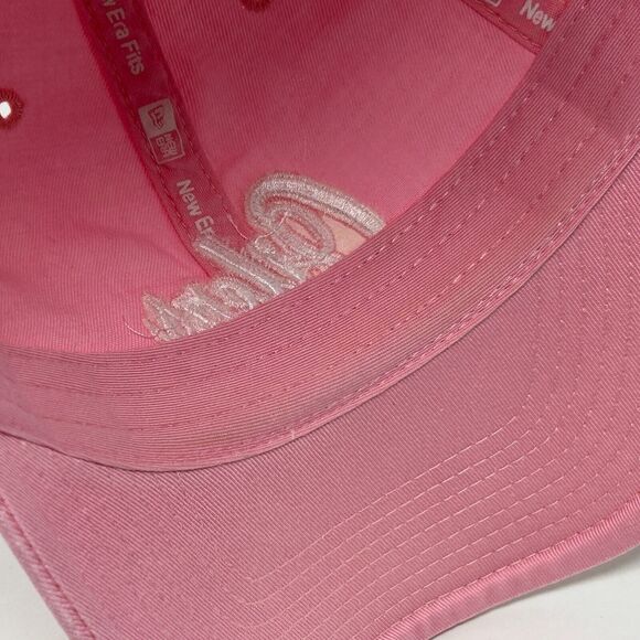 Edmonton Oilers Womens Dad Hat Baseball Cap NHL New Era 6 Panel Strapback Pink - Picture 5 of 10